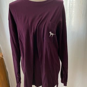 PINK long sleeve t-shirt with pink logo